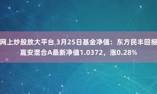 网上炒股放大平台 3月25日基金净值：东方民丰回报赢安混合A最新净值1.0372，涨0.28%