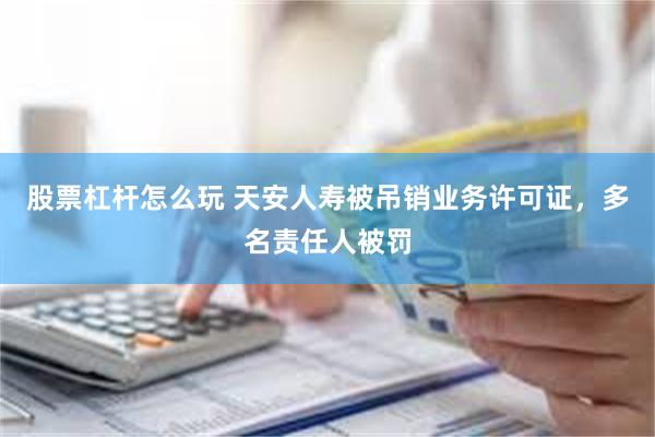股票杠杆怎么玩 天安人寿被吊销业务许可证，多名责任人被罚